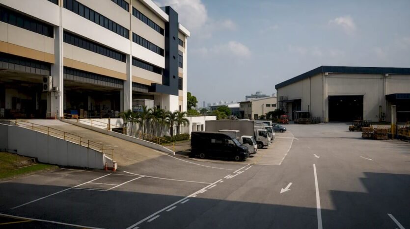 Singapore industrial estate with B1 and B2 buildings