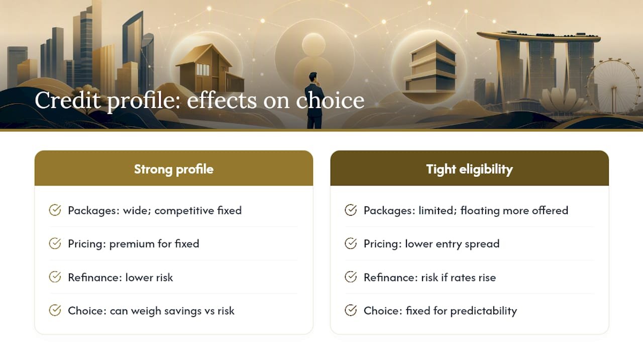 Credit score and eligibility: how they shape your choice — overview diagram
